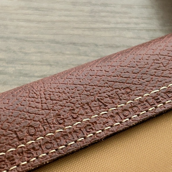 Longchamp Le Pliage Medium Nylon Shoulder Tote-Fawn with Brown Leather Handles - Picture 5 of 16